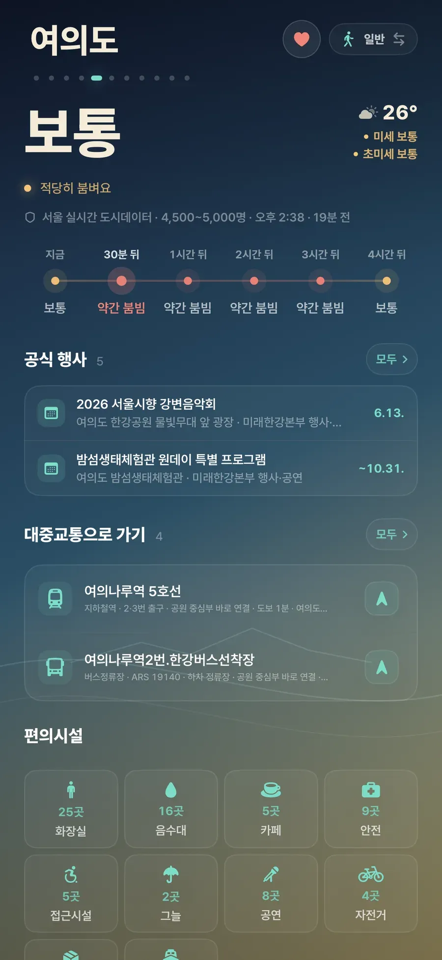 나들이 화면